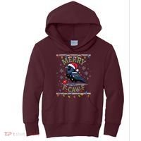 Ugly Christmas Sweater Merry F CAW F Crow Kids Hoodie thumb 0