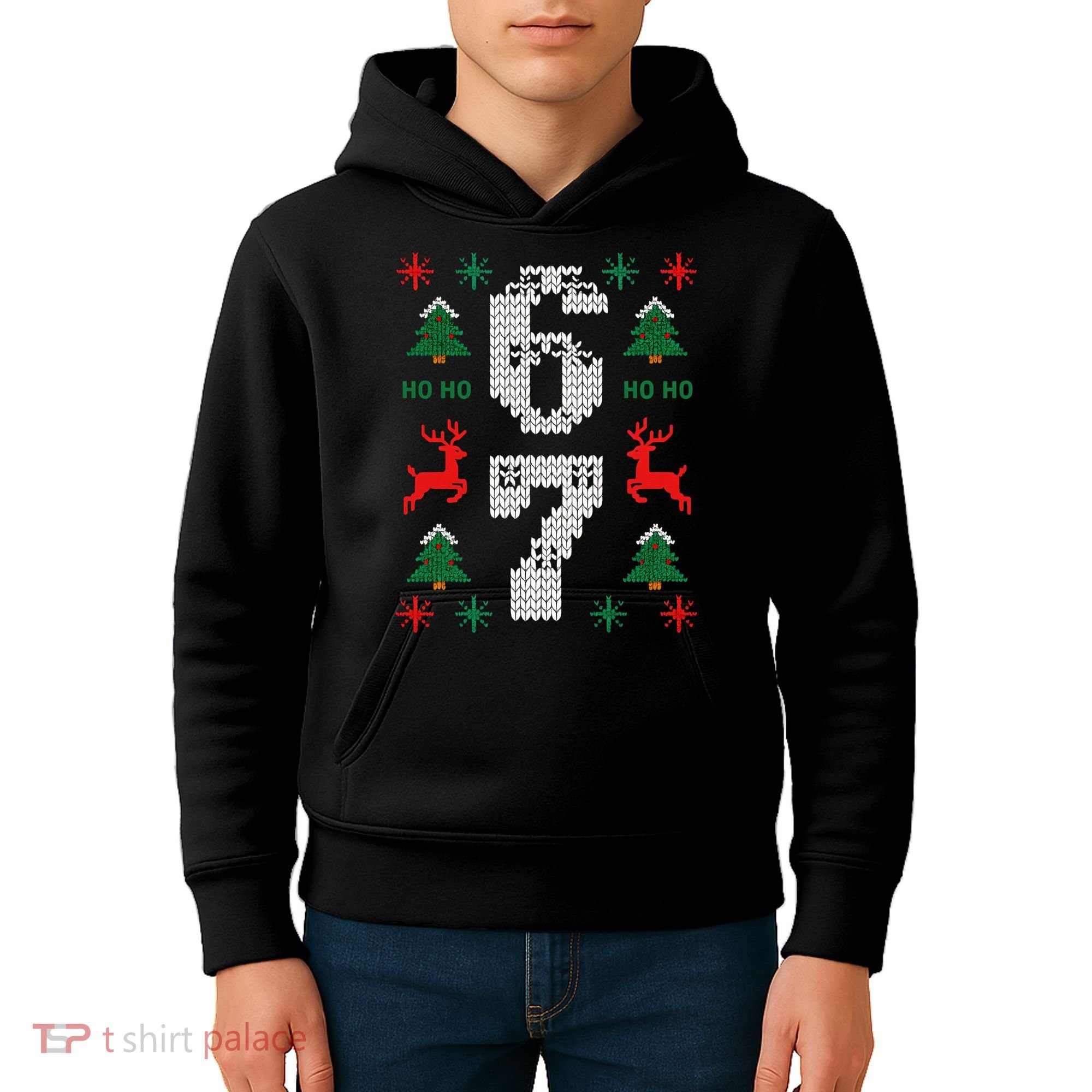 Ugly Christmas Sweater 67 Funny Xmas Meme Kids Hoodie