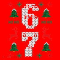 Ugly Christmas Sweater 67 Funny Xmas Meme Santa Hat thumb 1