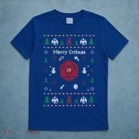 Ugly Christmas Sweater Merry Critmas Dungeons And Rpg Dragons Gift T-Shirt thumb 5