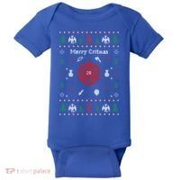 Ugly Christmas Sweater Merry Critmas Dungeons And Rpg Dragons Gift Baby Bodysuit thumb 0