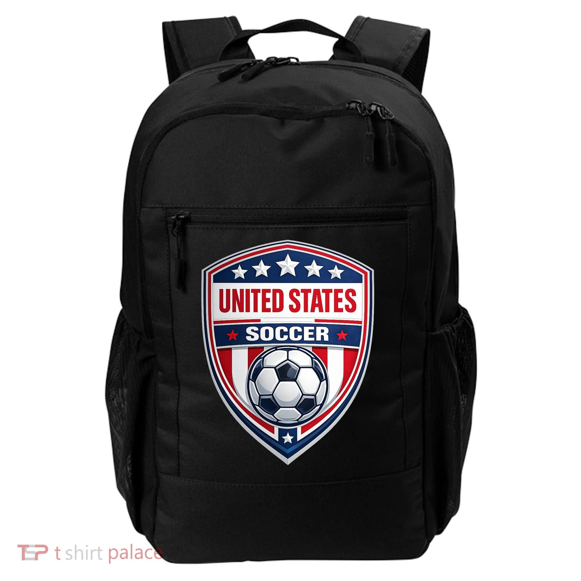 USA Crest Soccer Badge Shield United States Fan Backpack