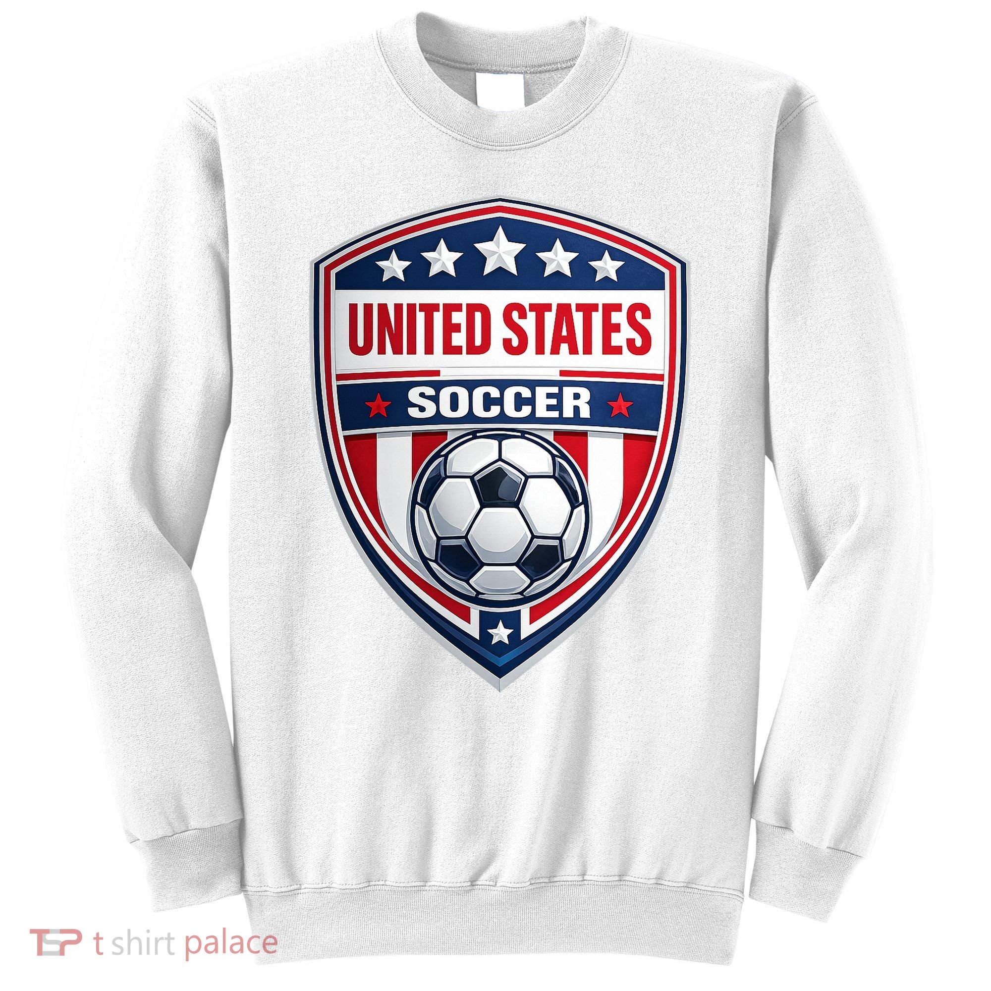 USA Crest Soccer Badge Shield United States Fan Sweatshirt