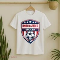 USA Crest Soccer Badge Shield United States Fan T-Shirt thumb 2