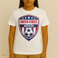 USA Crest Soccer Badge Shield United States Fan T-Shirt thumb 4