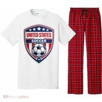 USA Crest Soccer Badge Shield United States Fan Pajama Set thumb 0