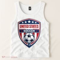 USA Crest Soccer Badge Shield United States Fan Tank Top thumb 2