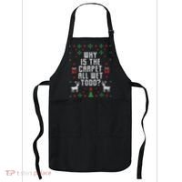 Ugly Christmas Sweater Why Is The Carpet Wet Todd? TShirt Apron thumb 0