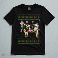 Ugly Christmas Sweater Cow Christmas Lights Sweater Light Up T-Shirt thumb 5