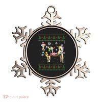Ugly Christmas Sweater Cow Christmas Lights Sweater Light Up Ornament thumb 0