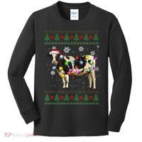 Ugly Christmas Sweater Cow Christmas Lights Sweater Light Up Kids Long Sleeve Shirt thumb 0