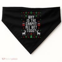 Ugly Christmas Sweater USA-Made Doggie Bandana thumb 0