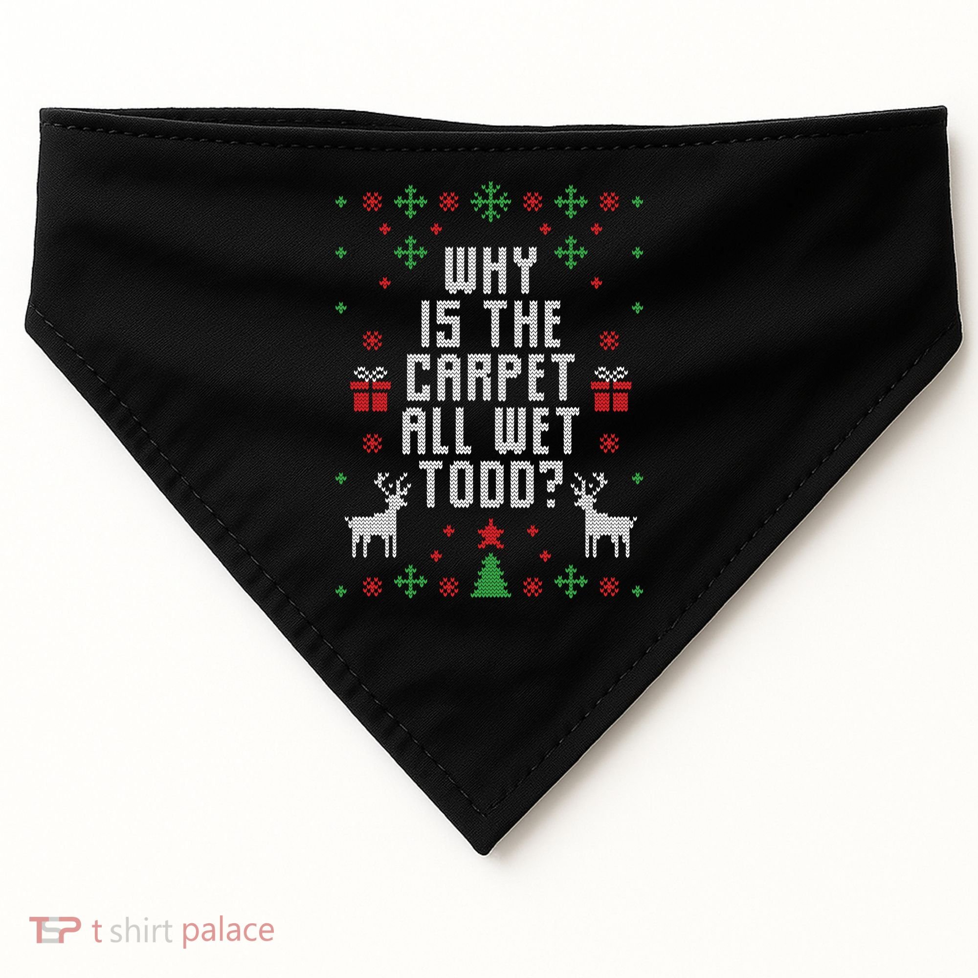 Ugly Christmas Sweater USA-Made Doggie Bandana
