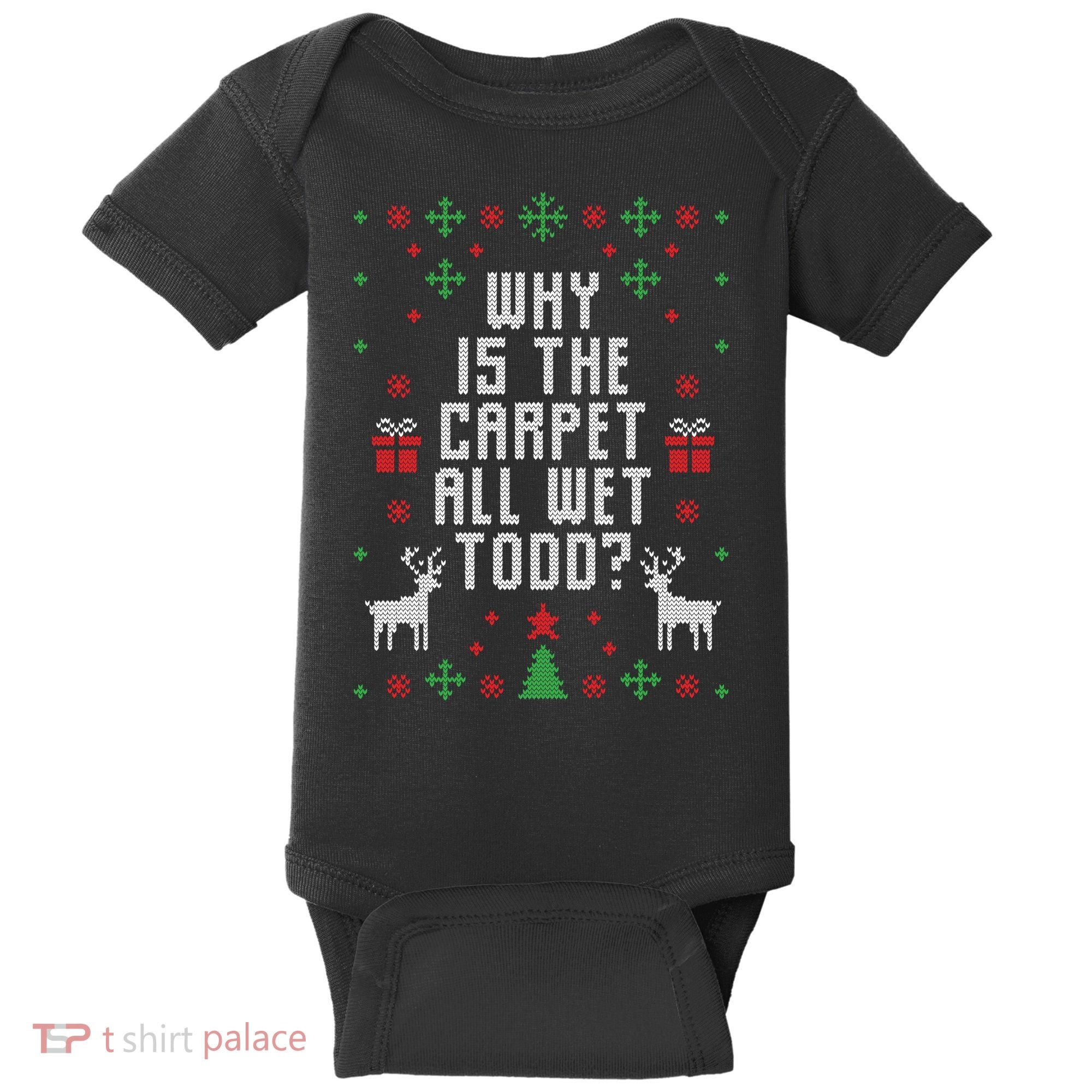 Ugly Christmas Sweater Baby Bodysuit