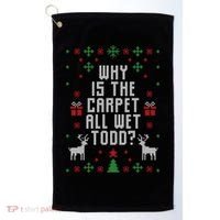 Ugly Christmas Sweater Golf Towel thumb 0