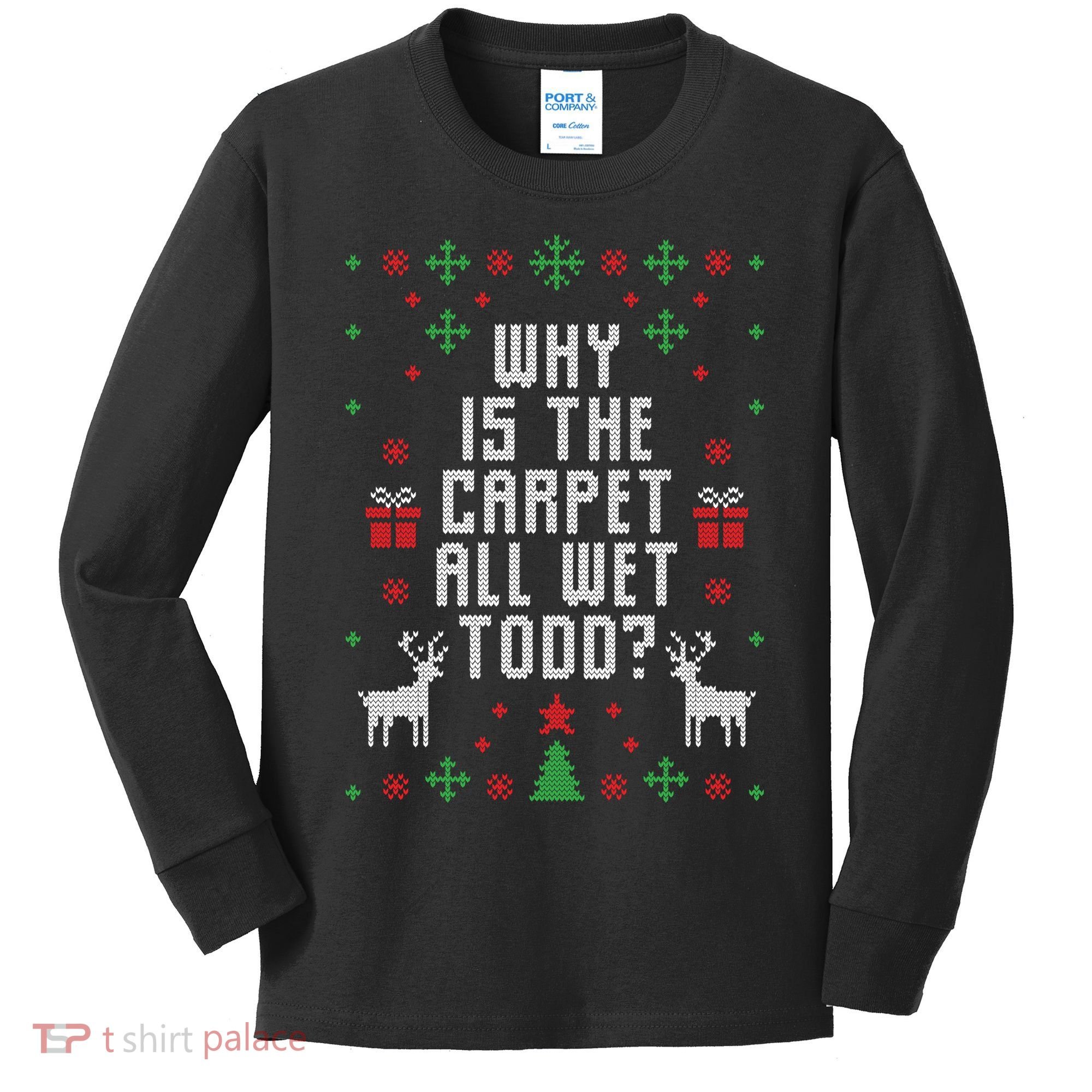 Ugly Christmas Sweater Kids Long Sleeve Shirt