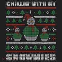 Ugly Christmas Sweater Alternative Chillin With My Snowmies Meaningful Gift Beanie thumb 2
