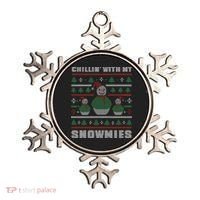Ugly Christmas Sweater Alternative Chillin With My Snowmies Meaningful Gift Ornament thumb 0