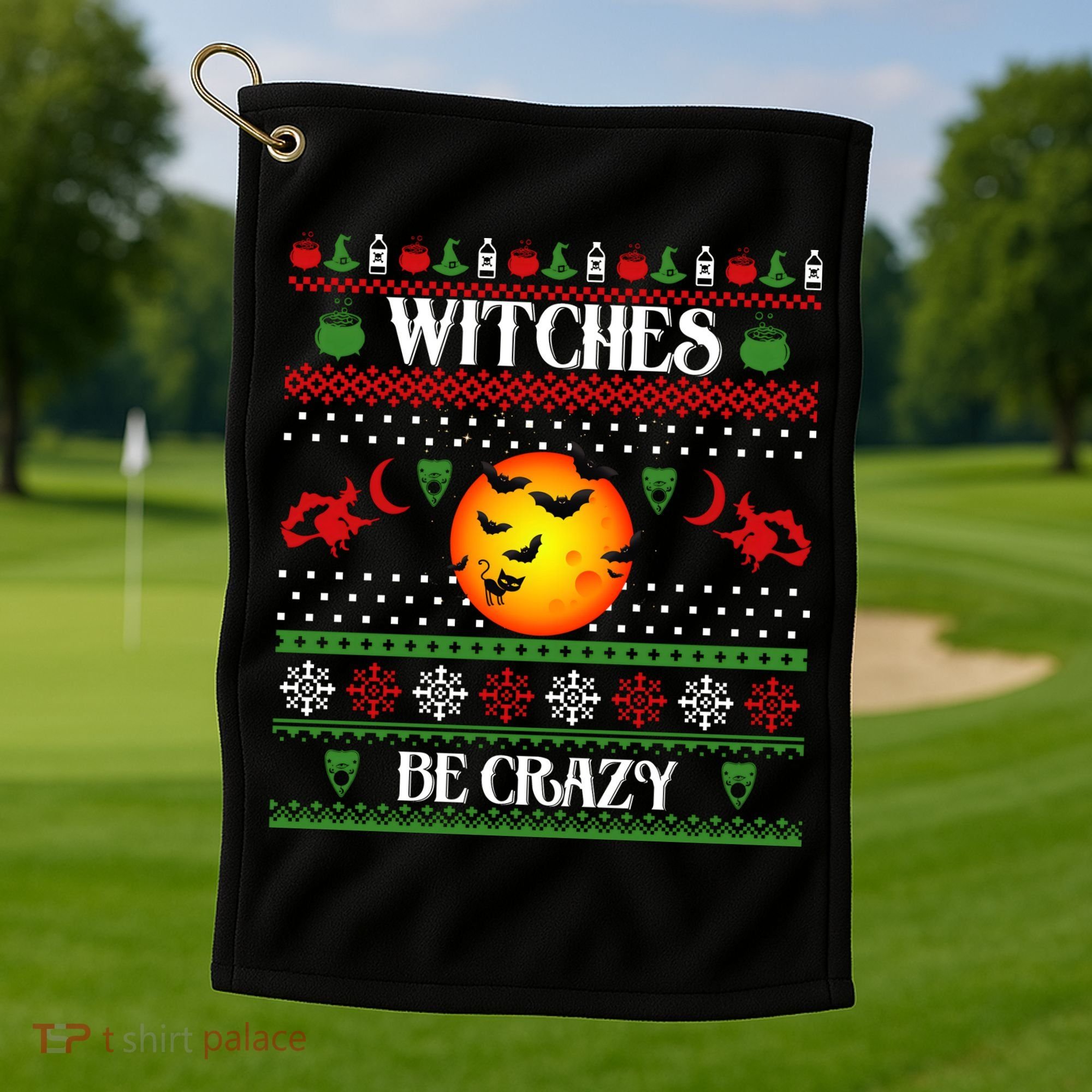 Ugly Christmas Sweater Golf Towel