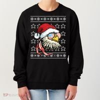 Ugly Christmas Sweater Usa Flag Bald Eagle Christmas Gift Women's Sweatshirt thumb 0