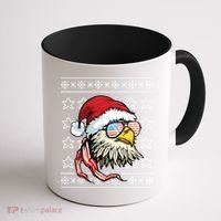 Ugly Christmas Sweater Usa Flag Bald Eagle Christmas Gift Coffee Mug thumb 1