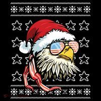 Ugly Christmas Sweater Usa Flag Bald Eagle Christmas Gift Coffee Mug thumb 5