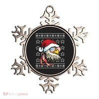 Ugly Christmas Sweater Usa Flag Bald Eagle Christmas Gift Ornament thumb 0