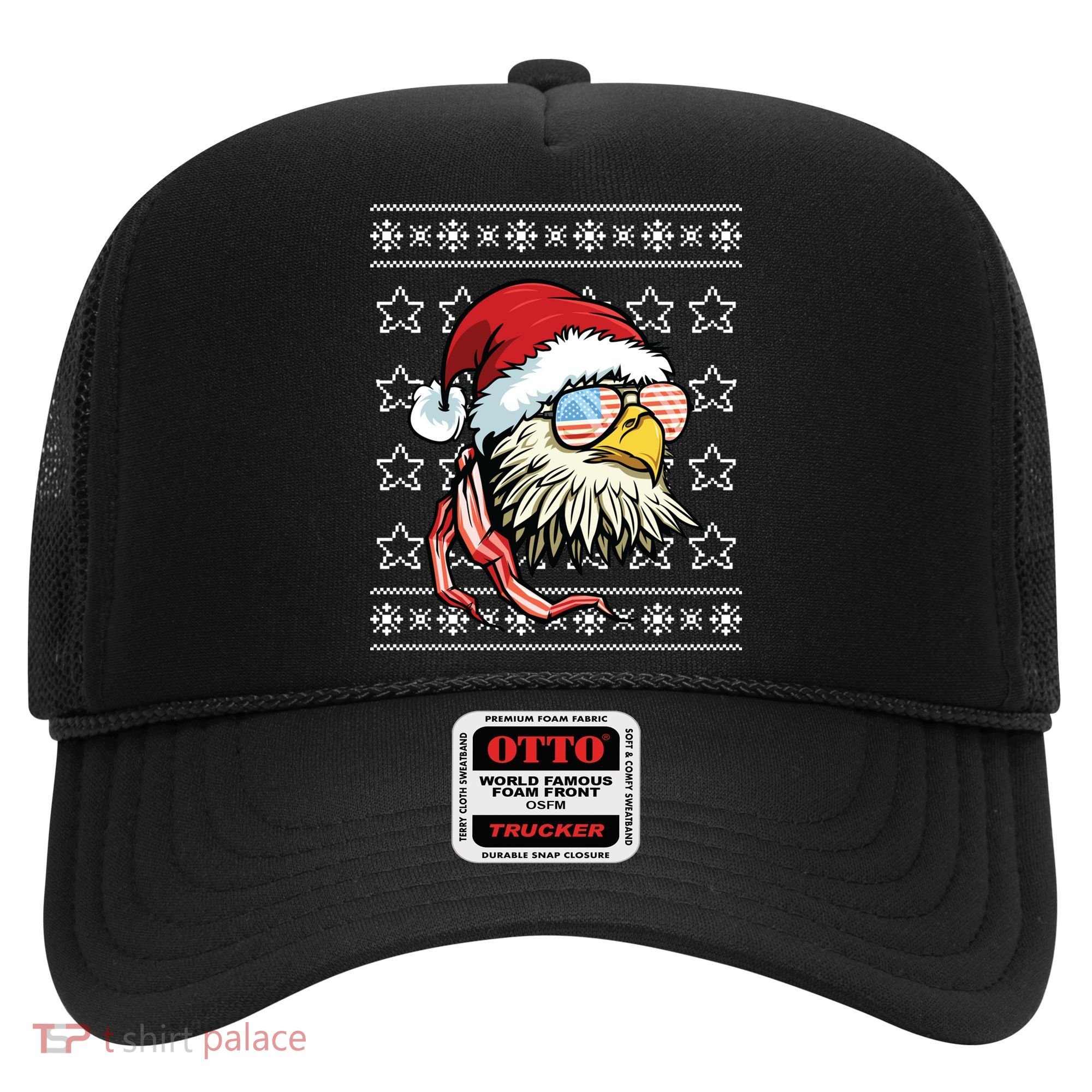 Ugly Christmas Sweater Usa Flag Bald Eagle Christmas Gift Hat