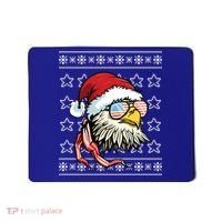 Ugly Christmas Sweater Usa Flag Bald Eagle Christmas Gift Mousepad thumb 0