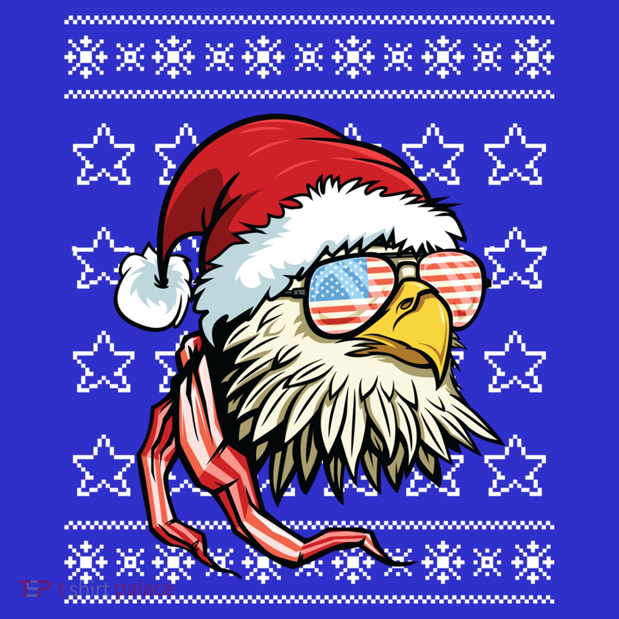 Ugly Christmas Sweater Usa Flag Bald Eagle Christmas Gift Baby Bodysuit
