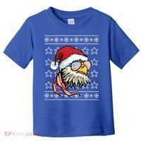 Ugly Christmas Sweater Usa Flag Bald Eagle Christmas Gift Toddler T-Shirt thumb 0
