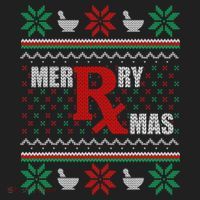 Ugly Christmas Sweater Pharmacy Tech Merry Xmas Pharmacist Gift Women's Sweatshirt thumb 2