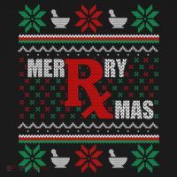 Ugly Christmas Sweater Pharmacy Tech Merry Xmas Pharmacist Gift Backpack thumb 2