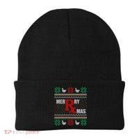 Ugly Christmas Sweater Pharmacy Tech Merry Xmas Pharmacist Gift Beanie thumb 0