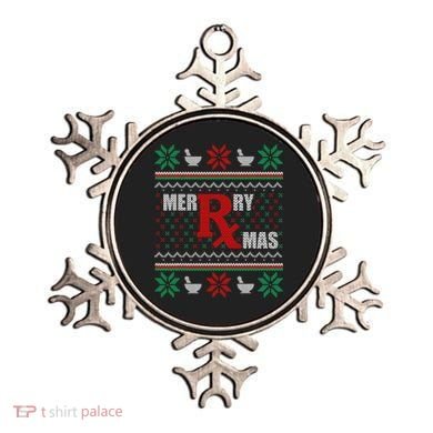 Ugly Christmas Sweater Pharmacy Tech Merry Xmas Pharmacist Gift Ornament