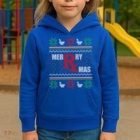 Ugly Christmas Sweater Pharmacy Tech Merry Xmas Pharmacist Gift Kids Hoodie thumb 3