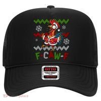 Ugly Christmas Sweater F CAW F Chicken Rooster Hat thumb 0