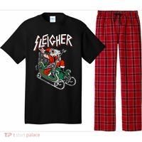 Ugly Christmas Sweater Sleigher Heavy Metal Santa Meaningful Gift Pajama Set thumb 0