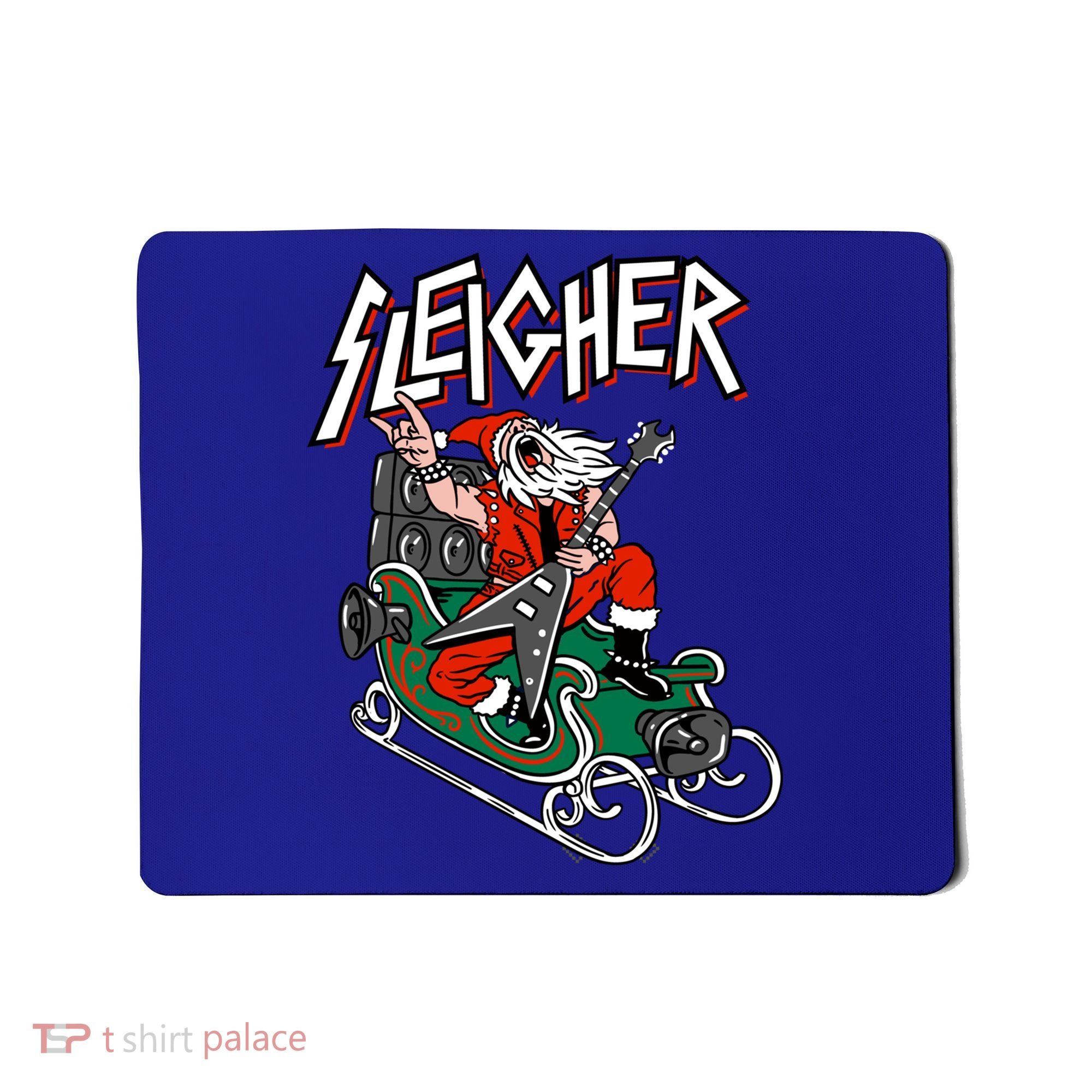 Ugly Christmas Sweater Sleigher Heavy Metal Santa Meaningful Gift Mousepad