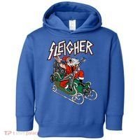 Ugly Christmas Sweater Sleigher Heavy Metal Santa Meaningful Gift Toddler Hoodie thumb 0