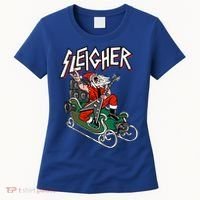 Ugly Christmas Sweater Sleigher Heavy Metal Santa Meaningful Gift Women's T-Shirt thumb 0