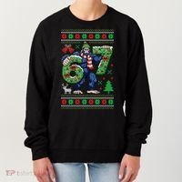 Ugly Christmas Sweater 6-7 Meme Bigfoot Santa 67 Women's Sweatshirt thumb 0