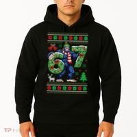 Ugly Christmas Sweater 6-7 Meme Bigfoot Santa 67 Hoodie thumb 2