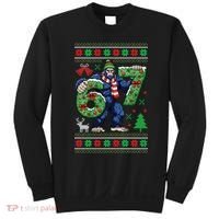 Ugly Christmas Sweater 6-7 Meme Bigfoot Santa 67 Sweatshirt thumb 0