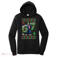 Ugly Christmas Sweater 6-7 Meme Bigfoot Santa 67 Women's Hoodie thumb 0