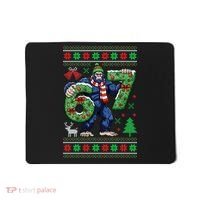 Ugly Christmas Sweater 6-7 Meme Bigfoot Santa 67 Mousepad thumb 0