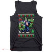 Ugly Christmas Sweater 6-7 Meme Bigfoot Santa 67 Tank Top thumb 0