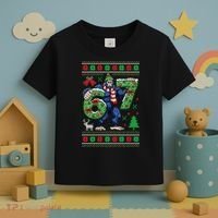 Ugly Christmas Sweater 6-7 Meme Bigfoot Santa 67 Toddler T-Shirt thumb 3