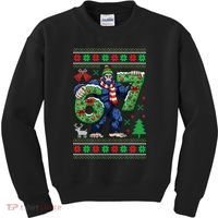 Ugly Christmas Sweater 6-7 Meme Bigfoot Santa 67 Kids Sweatshirt thumb 0