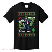 Ugly Christmas Sweater 6-7 Meme Bigfoot Santa 67 Kids T-Shirt thumb 0